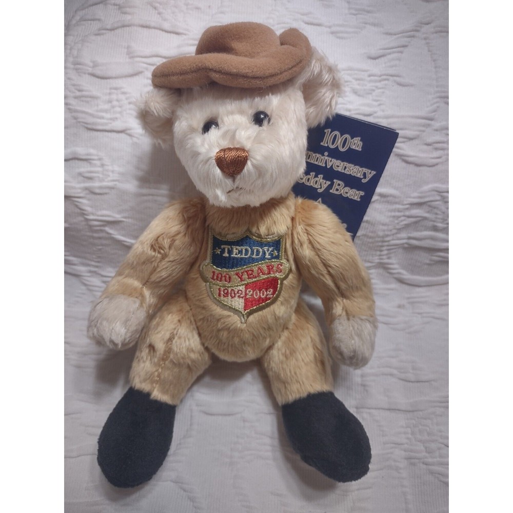 Mary Meyer Plush Teddy Roosevelt Beard 100 Years Anniversary 1902-2002.